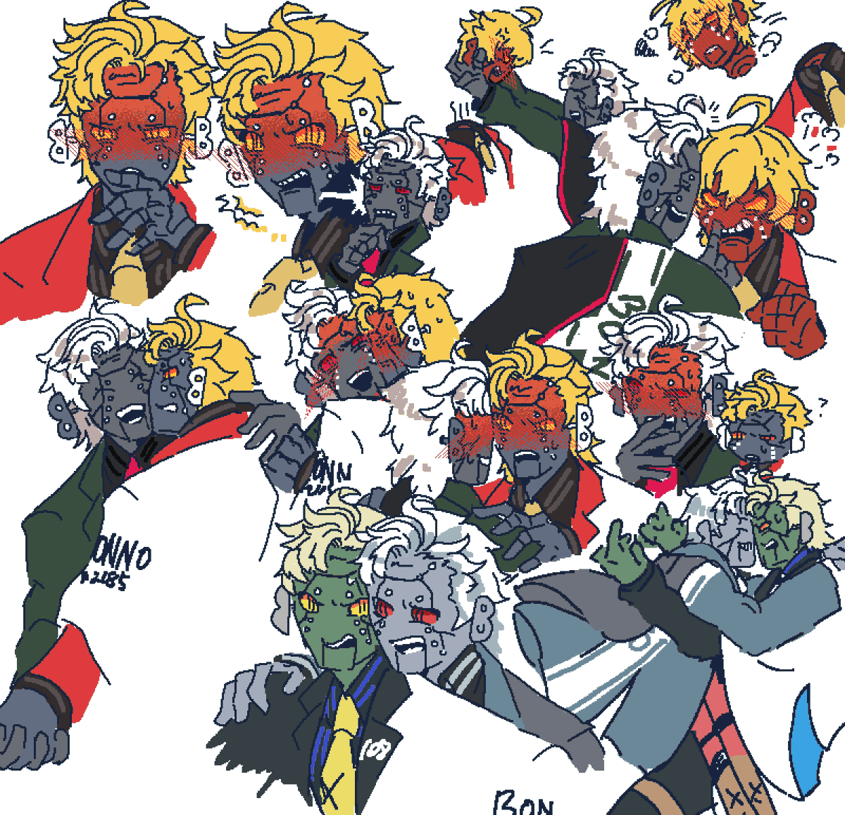 soleil_thunder's tweet photo. 満足したって言ってたのにまだまだ描いてるってね!!!!!ロボ(10)×ロボ(03)だよ(ロボ(02)×ロボ(01)も少し) https://t.co/BVlGos4p5o