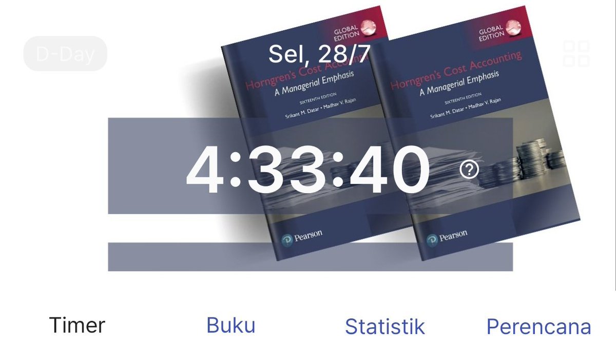 GhifariAkademik's tweet photo. Study Log | 07.28.2026

Horngren's Cost Accounting: A Managerial Emphasis https://t.co/xIKhSUgADf