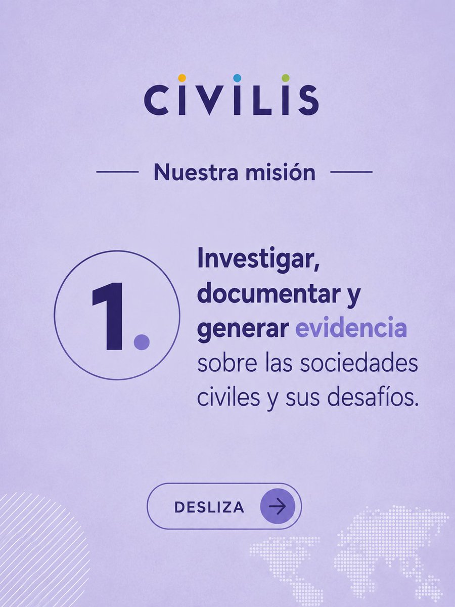 civilisorg_'s tweet photo. En CIVILIS trabajamos con una misión clara:

🔹 Investigar.
🔹 Promover espacios cívicos seguros.
🔹 Fortalecer organizaciones.
🔹 Defender derechos fundamentales.

🌐 Conoce más en https://t.co/ny2wLbW2fZ https://t.co/Dgv6zQk2Vw