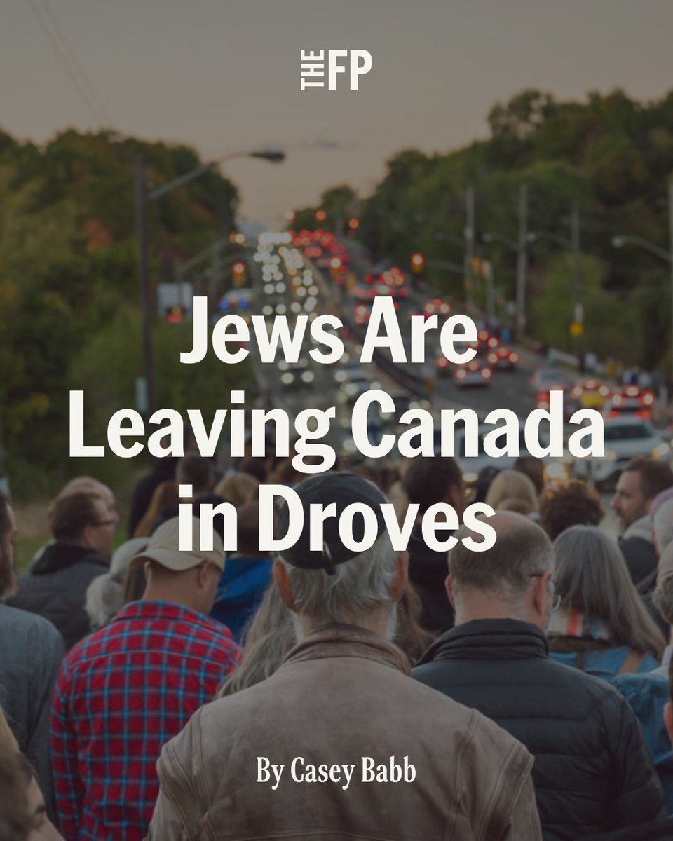 TheFP's tweet photo. A shooting at a Jewish bakery is only the latest in a wave of antisemitic attacks causing a growing number of Canada’s Jews to flee, @DrCaseyBabb writes.

“They are a warning sign,” he argues.

Read the full analysis here: https://t.co/nUJnRjOx5B https://t.co/SGQQzsOy2G