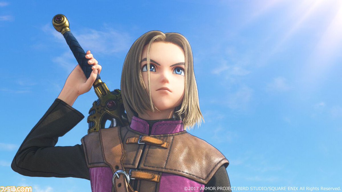 famitsu's tweet photo. 【今日は何の日？】
2017年7月29日『ドラゴンクエストXI　過ぎ去りし時を求めて』（ドラクエ11）が発売。今年で9周年
https://t.co/YXSftCAbbd

 シリーズ30周年記念の傑作。“マジスロ”のあまりのおもしろさに、冒険が途中で止まってしまう人が続出？ シリーズ作品のオマージュもたっぷり。 https://t.co/tLmzrM8srW