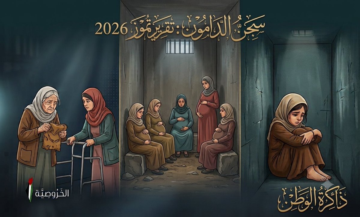 alkharusia's tweet photo. ……..::::|| #الحرية_للاسرى ||::::……….

كيفَ يَنامُـ العَالَمُـ تَخَاذُلًا حِينَ تُسحَقُ كَرَامَةُ النِّسَاءِ فِي زَنَازِينِ مُعتَدٍ لاَ يَعرِفُ شَرَفًا وَلاَ إِنسَانِيَّةً؟..
أَيُّ جُرمٍـ أَشَدَّ مِن تَركِـ أُمَّهَاتِنَا وَبَنَاتِنَا لِلقَهرِ والاعتِدَاءِ والتَّنكِيلِ وَالظَّلاَمِـ!!.. بَينَمَا تَكتَفِي المُنَظَّمَاتُ الحُقُوقِيَّةُ بِـ البَيَانَاتِ وَالصَّمتِ المَخزِيِّ؟..
::                                     ::                                   ::

بِنَاءً عَلَى التَّقرِيرِ الصَّادِرِ لِـ شَهرِ تموز 2026..

🔳 أَبرَزُ الحَقَائِقِ بِالأَرقَامِـ حَولَ وَضعِ الأَسِيرَاتِ فِي سِجن الدَّامُونِ:
         ◻️ 94 أَسِيرَةً: هُوَ العَدَدُ الإِجمَالِيُّ لِلنِّسَاءِ.        
                     المُحتَجَزَاتِ فِي سِجنِ الدَّامُونِ..!! 

🔳 فِئَاتُ الأَسِيرَاتِ وَاحتِيَاجَاتُهُنَّ الخَاصَّةُ:

    ◻️ طِفْلَتَانِ قَاصِرَتَانِ: تَحتَ سِنِّ الرُّشدِ مَحتَجَزَتَانِ 
                                  فِي غُرفَةٍ مُنفَصِلَةٍ..!
    ◻️ أَسِيرَتَانِ حَامِلانِ: تُوَاجِهَانِ ظُرُوفَ الحَمل 
                               الصَّعبَةَ خَلفَ القَضبَانِ
    ◻️ 4 أَسِيرَاتٍ مَرِيضَاتٍ: يُعَانِينَ مِن أَمرَاضٍ خَطِيرَةٍ 
                        وَمُزمِنَةٍ وَبِحَاجَةٍ مَاسَّةٍ لِلرِّعَايَةِ الطِّبيَةِ
    ◻️ أَسِيرَةٌ مُسِنَّةٌ: سَيِّدَةٌ مُسِنةٌ تَظهَرُ عَلَيهَا أَعرَاضُ 
                            مَرَضِ الزَّهَايمَرِ
    ◻️ أَسِيرَةٌ مِن ذَوِي الاحتِيَاجَاتِ الخَاصَّةِ: أَسِيرَةٌ 
                           لَدَيهَا احتِيَاجَاتٌ خَاصَّةٌ إِضَافِيَّةٌ
    ◻️ 3 أَسِيرَاتٍ فِي العَزل الاِنفِرَادِيِّ: مَحتَجَزَاتٌ 
                            بِمُفرَدِهِنَّ فِي غُرَفٍ ضَيِّقَةٍ..!

::                                     ::                                   ::

إِنَّ عُجزَكُمُـ المُمِيتَ شَرِيكٌـ فِي المَأسَاةِ وَصَمتَكُمُـ الجَبَانَ وَصمَةُ عارٍ لَن يَمحُوَهَا التَّارِيخُ!.. 

#حريتكن_واجبنا
#Your_Freedom_Is_Our_Duty