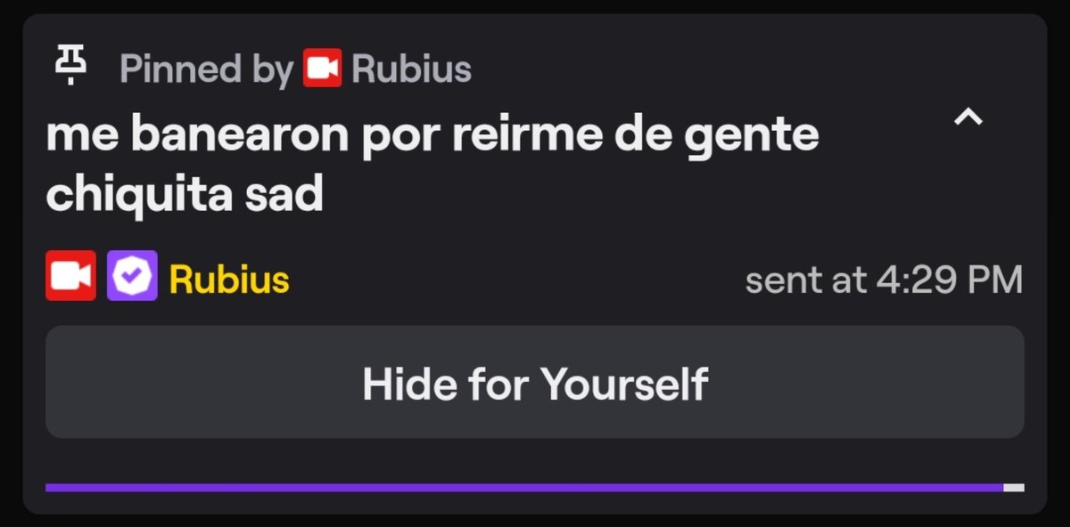 RubiusUpd's tweet photo. 💬| Rubius mandó mensaje en su chat de Twitch! https://t.co/30TCwoEmW7