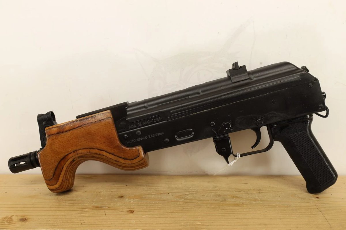 SchmidtFirearms's tweet photo. CENTURY ARMS Micro Draco
6.25"
7.62X39MM
Thumb Safety 
2 Mags 

$999
(10+ in Stock) https://t.co/1fTquGN2FW
