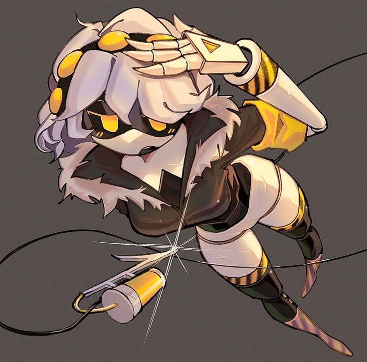 emilyjhon0300's tweet photo. "POV: The maintenance bot went rogue and now she’s having fun."#NotMyArt https://t.co/oImQKZqc6k