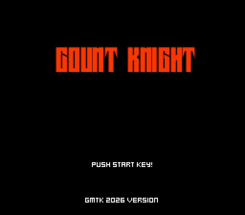 ZeroDev_Games's tweet photo. Over the last week, Killian and I threw together another #GMTK26 Game Jam game: Count Knight!

Play as Dracula's head knight, D, and vanquish the evil vampire hunter Van Helsing!
D's strength is constantly being weakened over time, so you must act fast!
#MadewithGodot https://t.co/Off0zKYflk