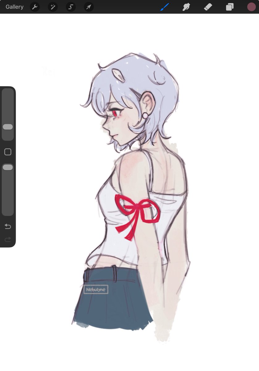 Nebulyne_'s tweet photo. Low quality sketch 🧍‍♀️
#AyanamiRei #Evangelion #Fanart #manga #anime #digitalart #procreate https://t.co/2xCBzAy3S7