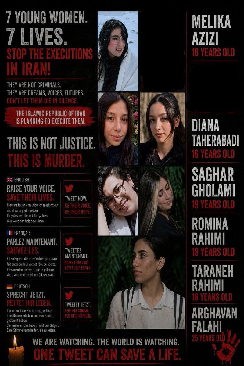 0itselinaa's tweet photo. #StopExeutionsInIran
@UNHumanRights 
@euronews
@FrontLineHRD 
@freedomhouse https://t.co/otQCeRpwKZ