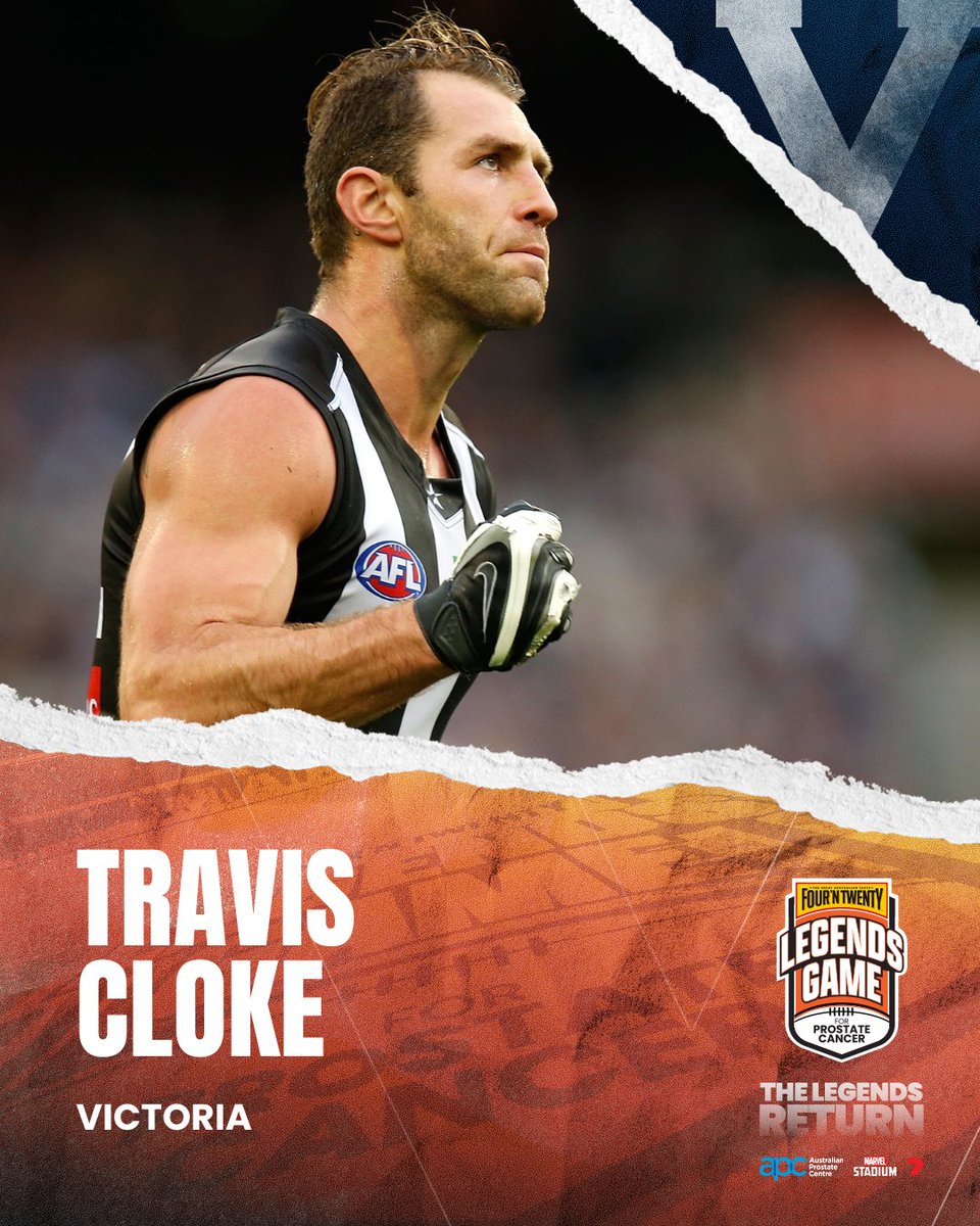 Legendsgameau's tweet photo. Premiership Pies! π€π₯§
Two of the greatest to wear the black and white @swandane and @traviscloke_ will don the Big V in the 2026 #LegendsGame!
Get your tickets for August 27 at https://t.co/cvVR8QJ1qW! π
@7AFL | @AustProstate | @FOURNTWENTY | @marvelstadiumau | @1116sen https://t.co/jtZVtyPd7E