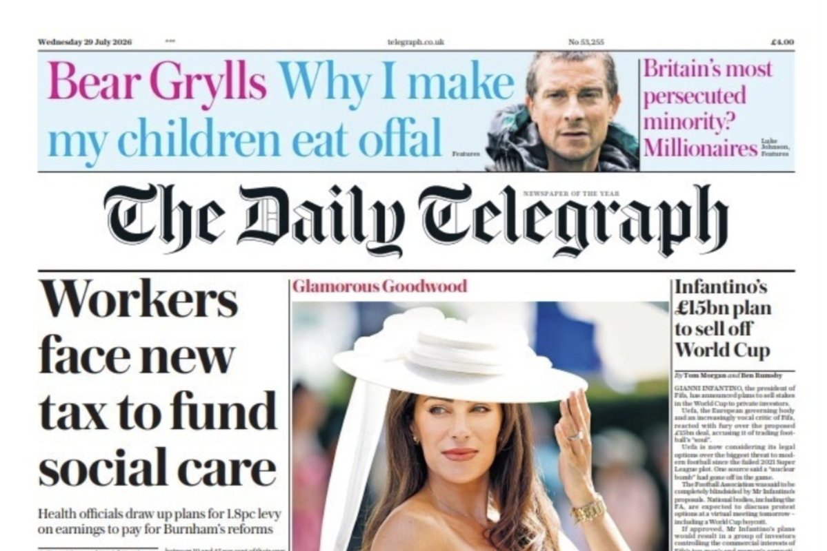 docrussjackson's tweet photo. Three national newspapers covered the same story on the same morning: the Mail and Metro, both controlled by Jonathan Harmsworth's DMGT, and the Telegraph, now owned by RedBird IMI, a consortium bankrolled substantially by Abu Dhabi state capital.

Different mastheads, different proprietors, but read side by side, they're instructive.

"Objective" news framing turns out to be a set of deliberate choices, and lined up together, a shared ideological lineage emerges.

The Mail frames a support payment as a "bribe," presupposing that living on benefits is a lifestyle choice rather than a status many are forced into. The Telegraph frames a social care funding measure as a tax "imposed" on "workers," reproducing the Thatcherite tax-as-burden frame over the alternative: tax as how a society funds what it has decided to do together. Metro's version is milder, but its transactional framing ("£4k if you let your children learn a trade") still treats support as a conditional favour rather than a policy with its own rationale.

None of these headlines needs to name "the Left" to do right-wing ideological work; the frames carry that lineage themselves, which is exactly what you'd expect given who owns the presses beneath them.

The Mail is the clearest case. "Bribe" is the load-bearing word, printed in scare quotes, giving the paper deniability ("we're just quoting critics"), but it's the biggest word on the page, doing the interpretive work before the reader reaches a line of copy.

A payment offsetting lost benefits could as easily be called "compensation" or "an incentive"; "bribe" imports corruption and vote-buying into a story about apprenticeship funding.

The personalisation matters too: "Burnham benefits 'bribe'" rather than "Government unveils apprenticeship bursary" fuses the policy to one man, turning it into a referendum on his judgment rather than the policy's merits.

The presupposition is doing quiet work of its own: "if their children choose job over living on welfare" assumes staying on benefits is a choice teenagers make, not a status many end up in for lack of alternatives: it's smuggled in as background rather than asserted as a claim you could contest.

And the "authority" is vague on both sides: unnamed "critics" call the system "mad," unnamed "government sources" insist otherwise. Neither is attributed; the clash of quotes is manufactured balance.

None of it is accidental placement, either: stacking the story against "Hannah's NHS surgeon beau gets a Hollywood makeover" flattens the register, so "the welfare system is mad" lands at the same emotional pitch as gossip, priming the reader for outrage rather than scrutiny.

The Telegraph runs the same ideological framing: emphasise the out-group's cost to "us," minimise the benefit, but on a different target: "Workers face new tax to fund social care" makes taxpayers, not claimants, the aggrieved party. 

Note the nominalisation doing the opposite job: "levy," "contributions," and "the fund would pay for" delete the agent until the headline itself reintroduces one, but only in the direction of cost.

Metro is the control case. "£4k if you let your children learn a trade" is milder than "bribe," but "if you let" still frames the payment as conditional permission rather than support, and still centres the £4k over any account of what the reform is meant to fix. Even the least tendentious of the three isn't neutral, it's just softer.

The pattern is three outlets, three explicit targets, one shared method: cover a policy launch through "who loses" rather than through its stated aims or evidence. 

That convergence says far more about UK press ownership and agenda-setting than any single outlet could on its own.