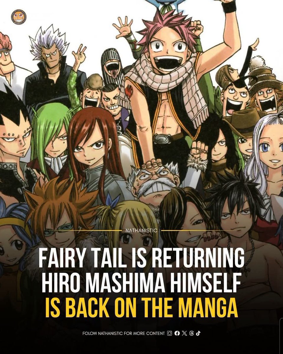 Hiro Mashima umumkan FAIRY TAIL RE:FANTASIA via X - Serialisasi penuh pertama sejak 2017