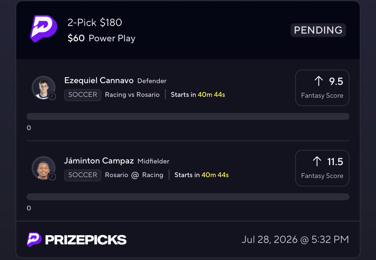 PotdPrizepicks's tweet photo. 🪜 PrizePicks Ladder Day 2🪜

VIP💯 will turn $30 into $1,200 in 5 days &amp; I want you free people to Join us🤝

Day 2 below let’s climb 🧗 🪜⬇️ https://t.co/RNFxXwH7H7