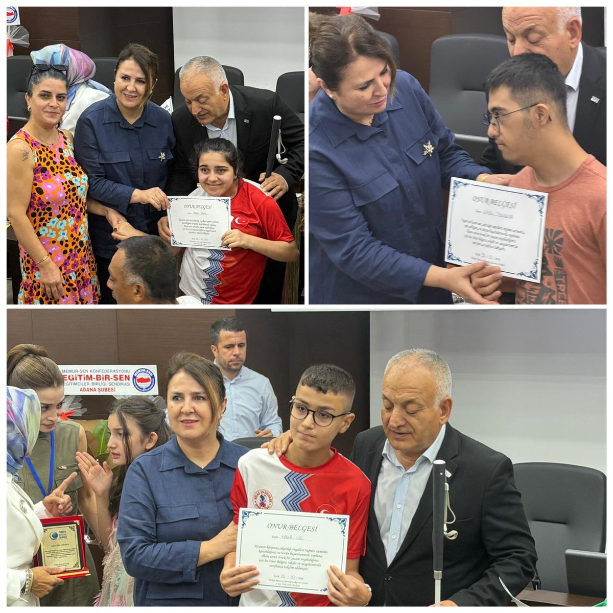 Hacer_Soylemez1's tweet photo. 📍Adana Sanayi Odası Konferans Salonu

Türkiye Beyazay Derneği Çukurova Şubesi tarafından düzenlenen “Engellinin Engelli Haklarının Farkında Mıyız?” adlı programa İl Kadın Kolları olarak katılım sağladık.

Bu anlamlı organizasyonda emeği geçen 22. ve 23. Dönem Milletvekilimiz, Türkiye Beyazay Derneği Genel Başkanı Sayın Lokman Ayva ‘ya, Çukurova Şube Başkanı Sayın Şeyda Yıldız ‘a, Türkiye Beyazay Derneği ailesine, kıymetli konuşmacılarımıza ve programa katılım sağlayan tüm misafirlerimize teşekkür ediyor; engelli hakları konusunda farkındalığın artmasına katkı sunan bu tür çalışmaların hayırlara vesile olmasını temenni ediyoruz.