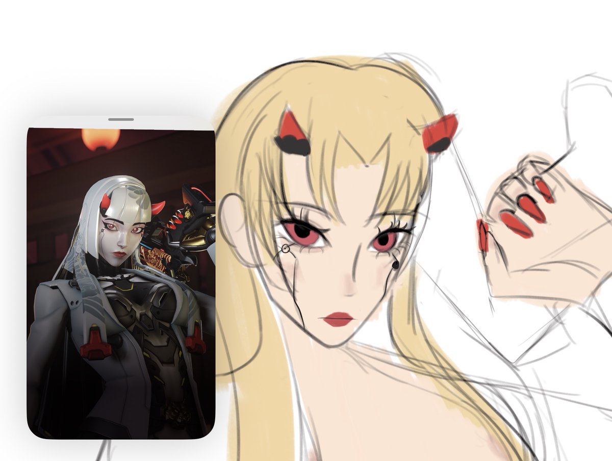 swanstarss's tweet photo. never finishing this but im in love with her face https://t.co/henvJvOSZh