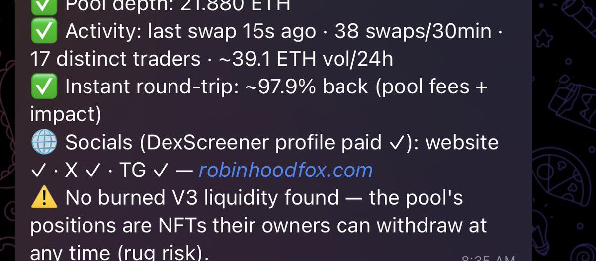 ChirpTradeApp's tweet photo. Social score now available on token scans. https://t.co/UBAyO5UuN0