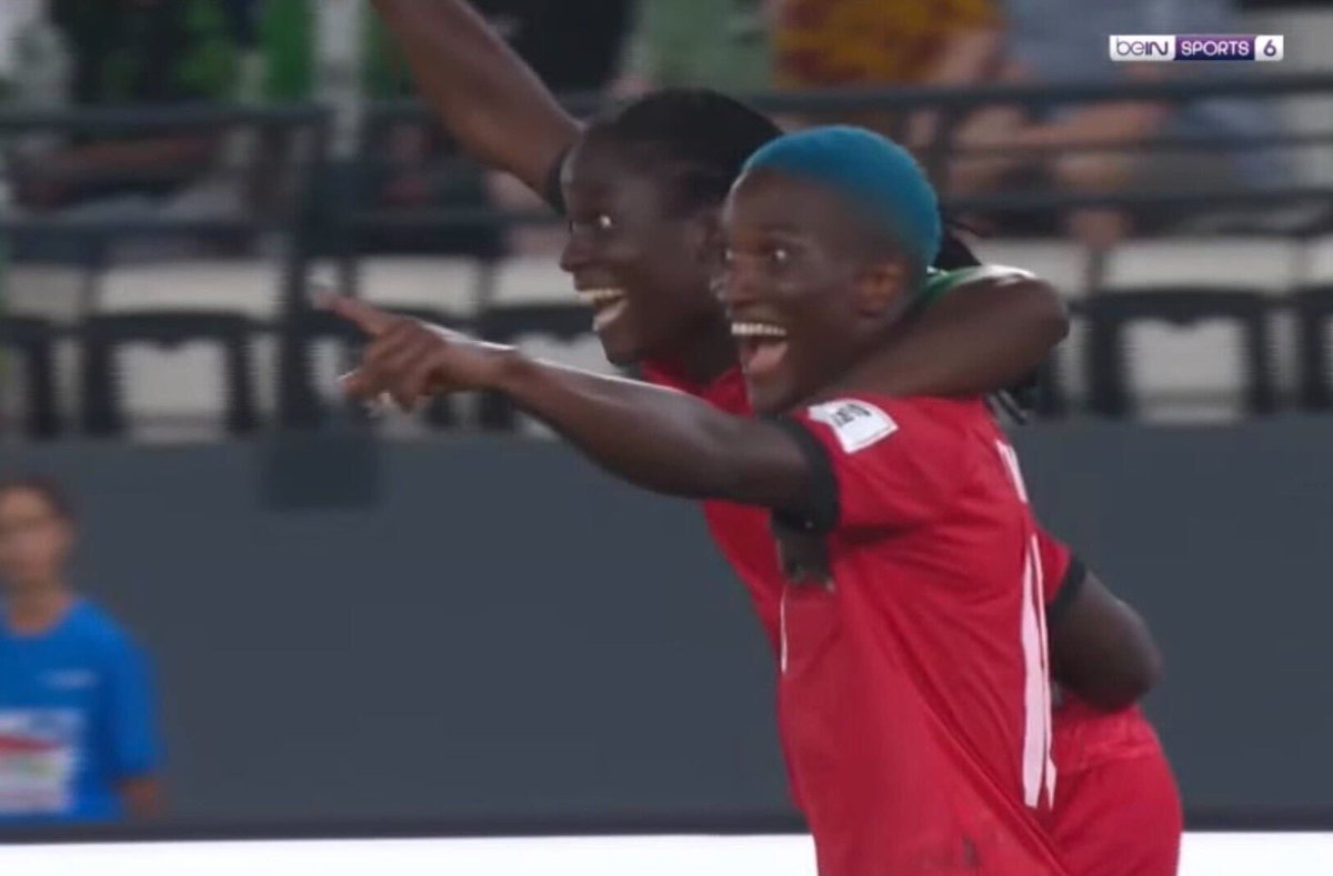 WomensGameMIB's tweet photo. MALAWI DEFEAT THE REIGNING CHAMPS ‼️

A huge upset today as debutants Malawi beat 10x tournament winners Nigeria in their first ever WAFCON match, thanks to a goal from Tabitha Chawinga and TWO from KC Current star Temwa Chawinga ⭐️ https://t.co/2XTtqrRF6f