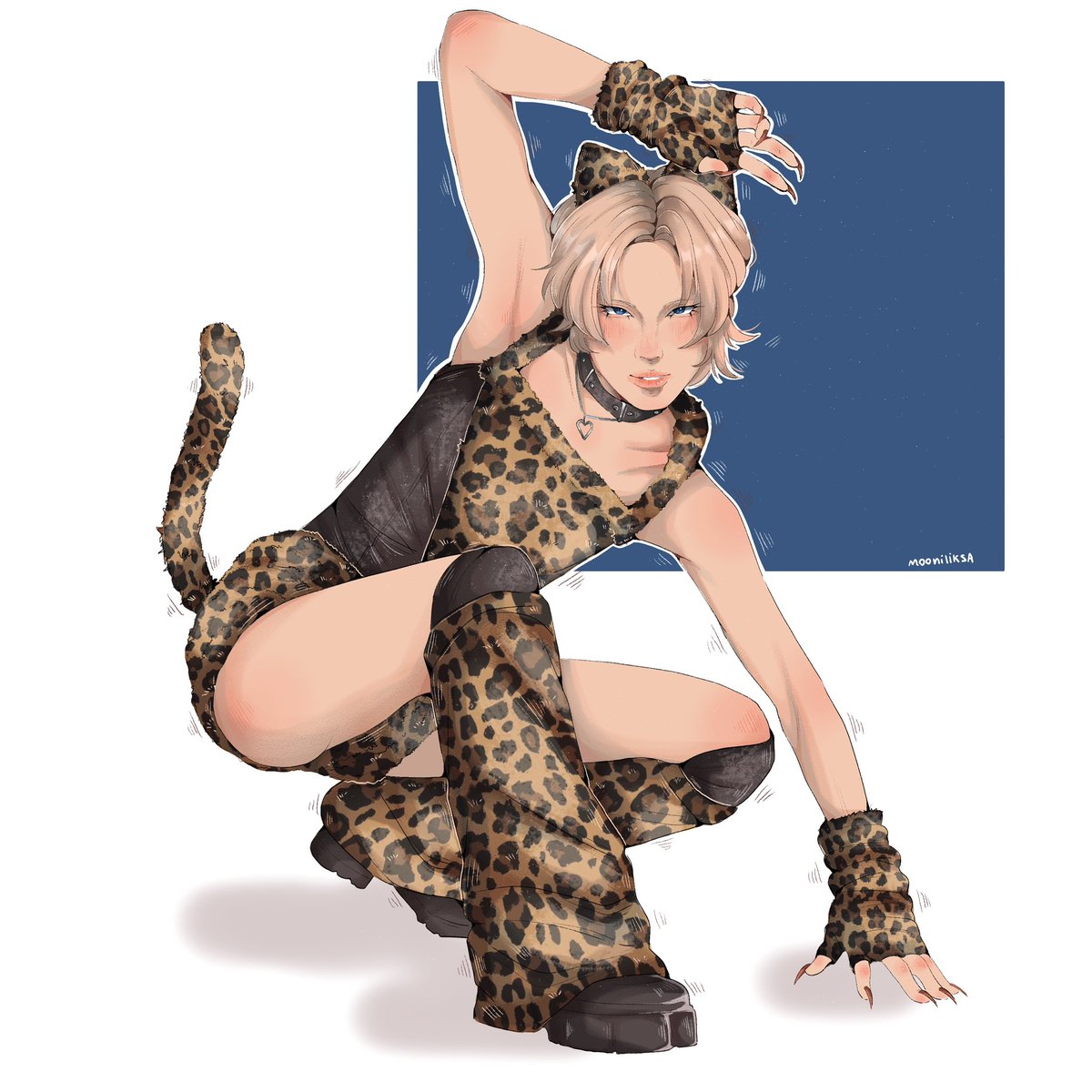 Mooniliksa's tweet photo. Meow 🐾 #XLOV #Xlovfanart #Rui #Wumuti #Hyun #Haru https://t.co/j5Tgs96PbB