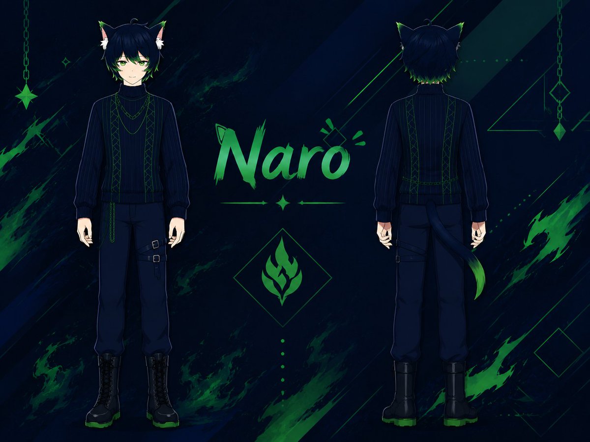 Naro_Vtuber's tweet photo. Naro | #VTuber

Here's Naro's official Character Reference Sheet, featuring both the front and back views

Give me your feedbacks about it 😄 https://t.co/qTQLXuhEuh