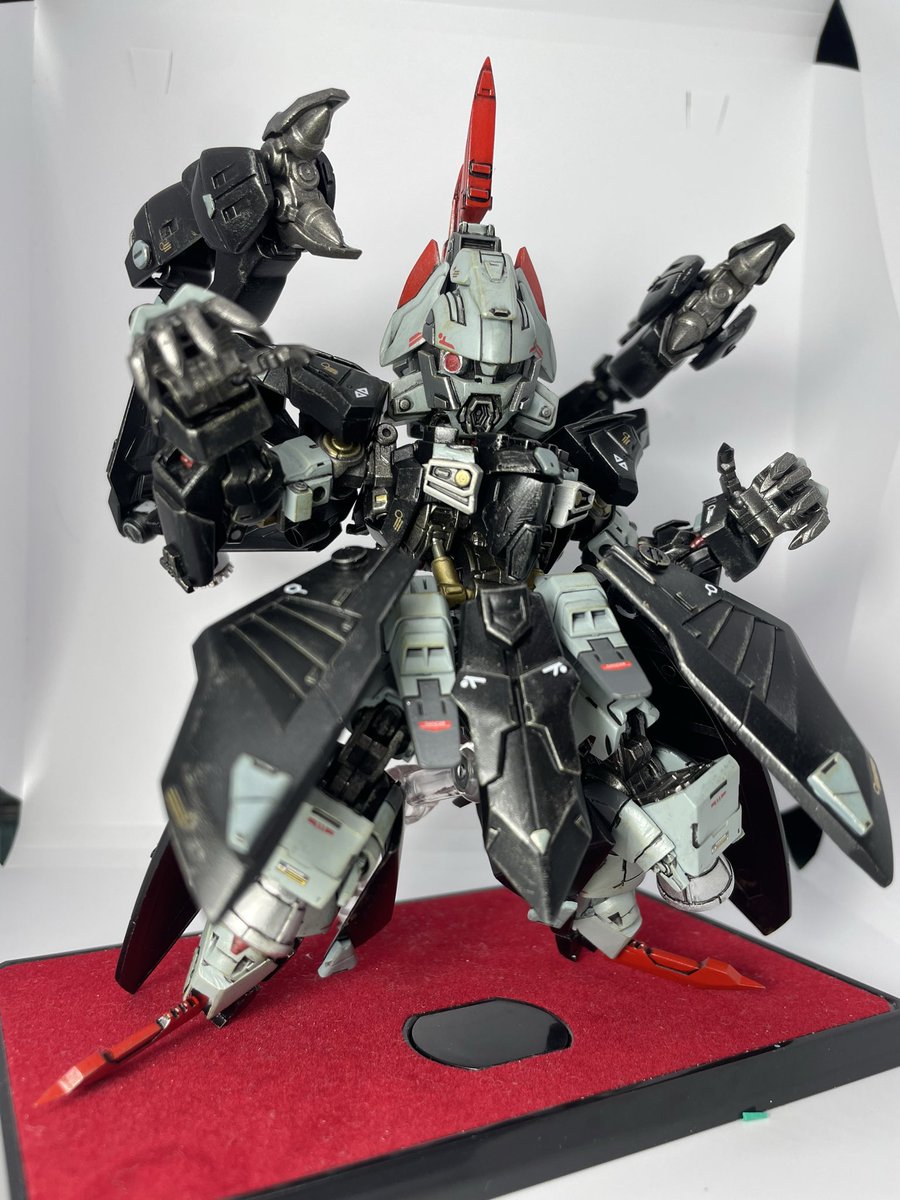 KENTASAN007's tweet photo. #MGSD 
MGSDハイドラ完成しました。
久々の完成品となりました、ガンダムヘッドもジオングヘッドもジャンクの寄せ集めにしてはいい感じになりました。次は塗装待ちの列からどれを塗装するか悩みますな😄 https://t.co/vMNxWXIYiL
