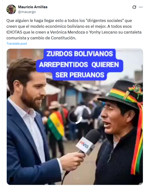 SofiaLopezLl's tweet photo. Mauricio Arnillas es el nuevo ministro de Vivienda, Construcción y Saneamiento. Aunque ya eliminó su cuenta X, logramos rescatar una de sus publicaciones: https://t.co/DGWmunLEyU