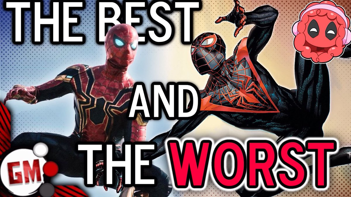 GodzillaMendoza's tweet photo. >>>NEW VIDEO<<<

Spider-Man Brand New Day has got me in the mood to talk Spider-Man suits! Join me and my friend Becky as we rank our top 10 BEST and top 10 WORST Spider-Man alternate costumes! 

Link in the replies! https://t.co/ftNCKpzzbf