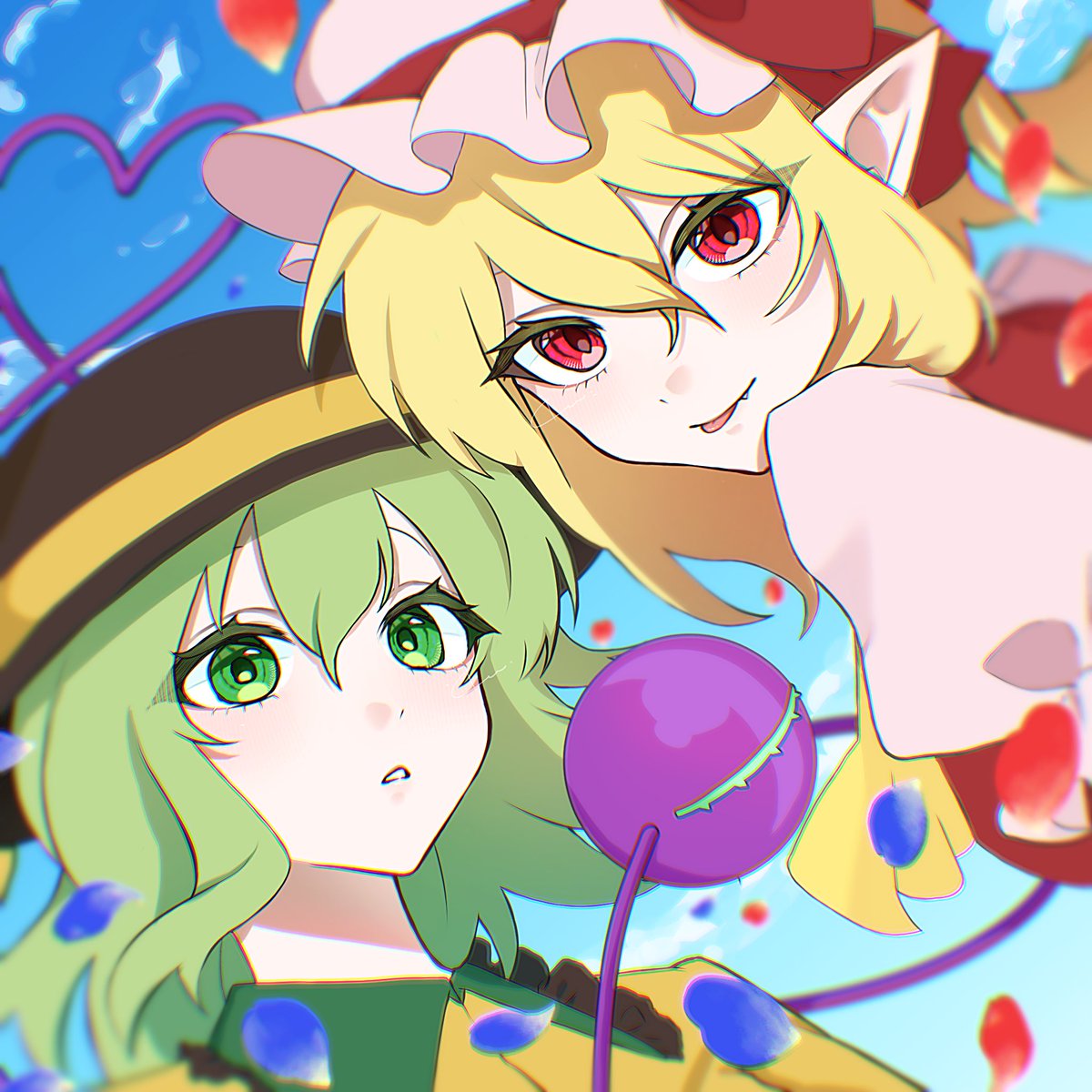 404room__'s tweet photo. 東方初描き💙🦇 https://t.co/yz6yiNlPat
