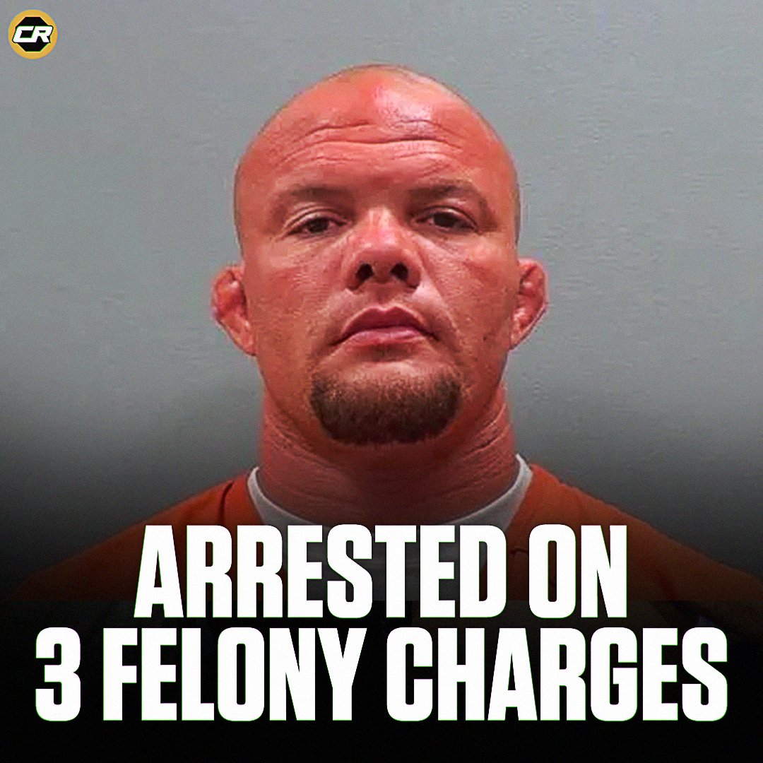 ChampRDS's tweet photo. 🚨 Anthony Smith was arrested in Nebraska yesterday on three felony charges

- Domestic violence causing serious bodily injury
- False imprisonment (1st degree)
- Terroristic threats https://t.co/gjRToPOm98