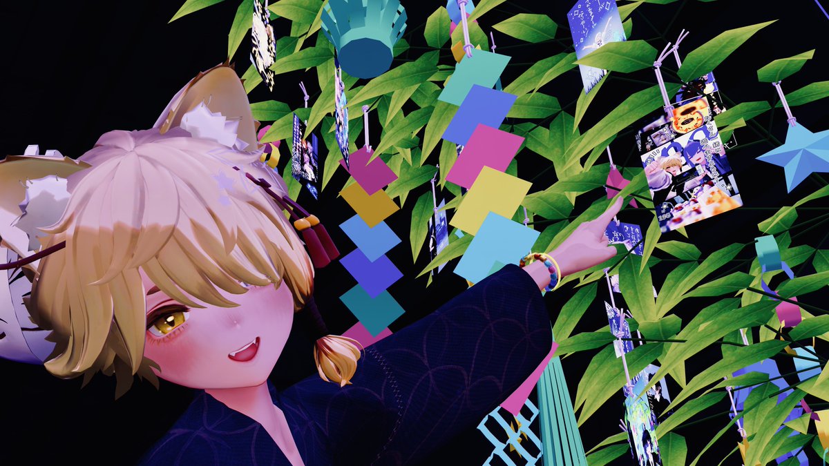 Campa_Luka's tweet photo. ぼくのたんざく！いっぱいーー！！
おねがいしてくれて、ありがと！

ぼくがおやしきにきてから、
もうちょっとで1ねんなんだって！

いっぱいともだちできたしね！
たくさんあそんでくれたから、
ぜんぜんさみしくなかったよ！

みんな、ありがと！ https://t.co/9mohu8bxzr