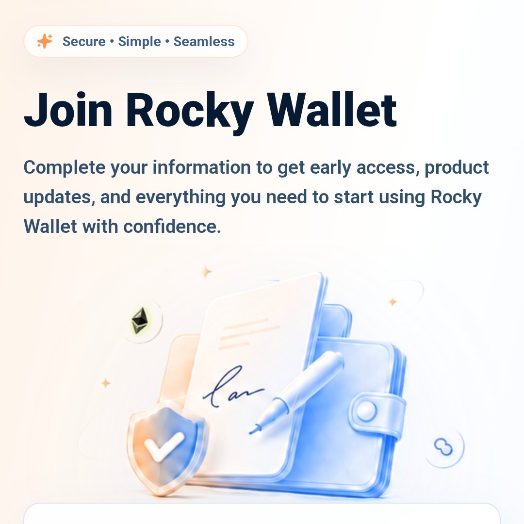 bashorunedward's tweet photo. 🎯Rocky Wallet waitlist is live!

>Go to; https://t.co/H2RwloxPce
>Input your Email Address 
>Drop your Telegram Username
>Submit X Id
>Click on Join Rocky wallet Waitlist

After you completed the steps above 👆, You'll be able to 
Gain early access, product updates e.t.c to start using the platform.