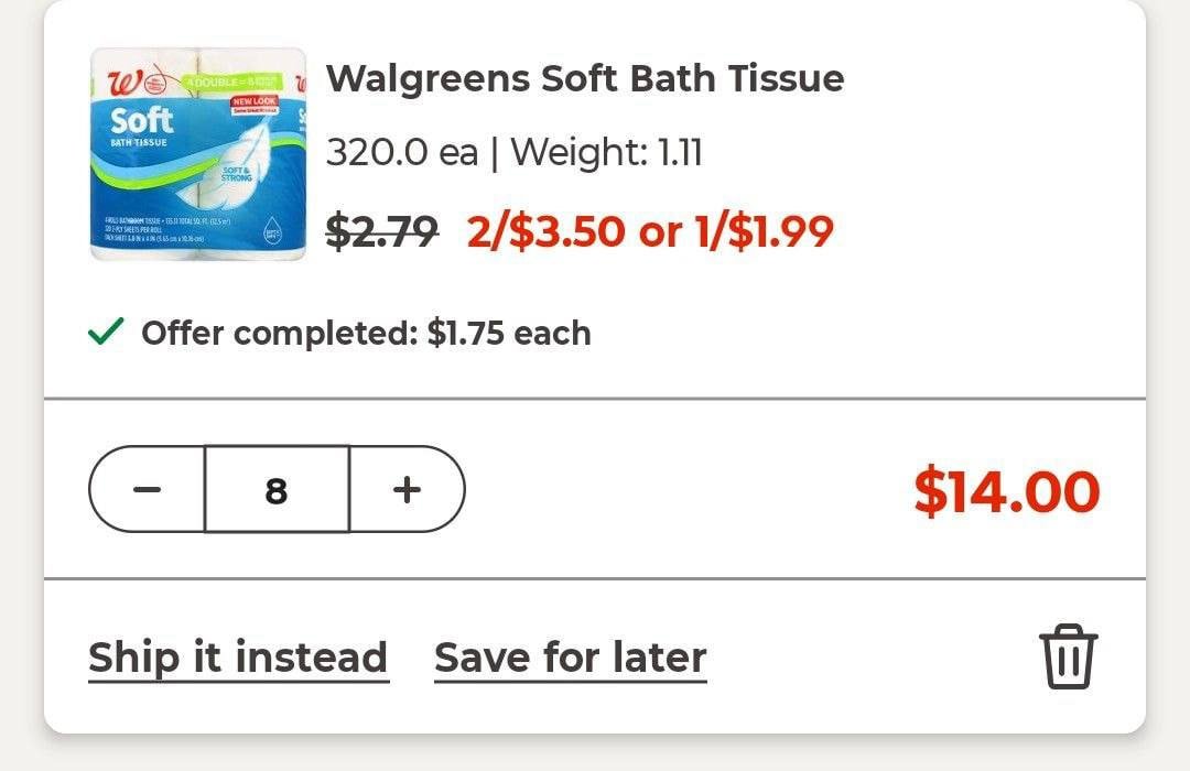 PriceErrors's tweet photo. #ad 8 for $12 
Add 8
Clip Coupon
Use code FAST15
https://t.co/wLz7T7OhVx https://t.co/snKNcRb15k