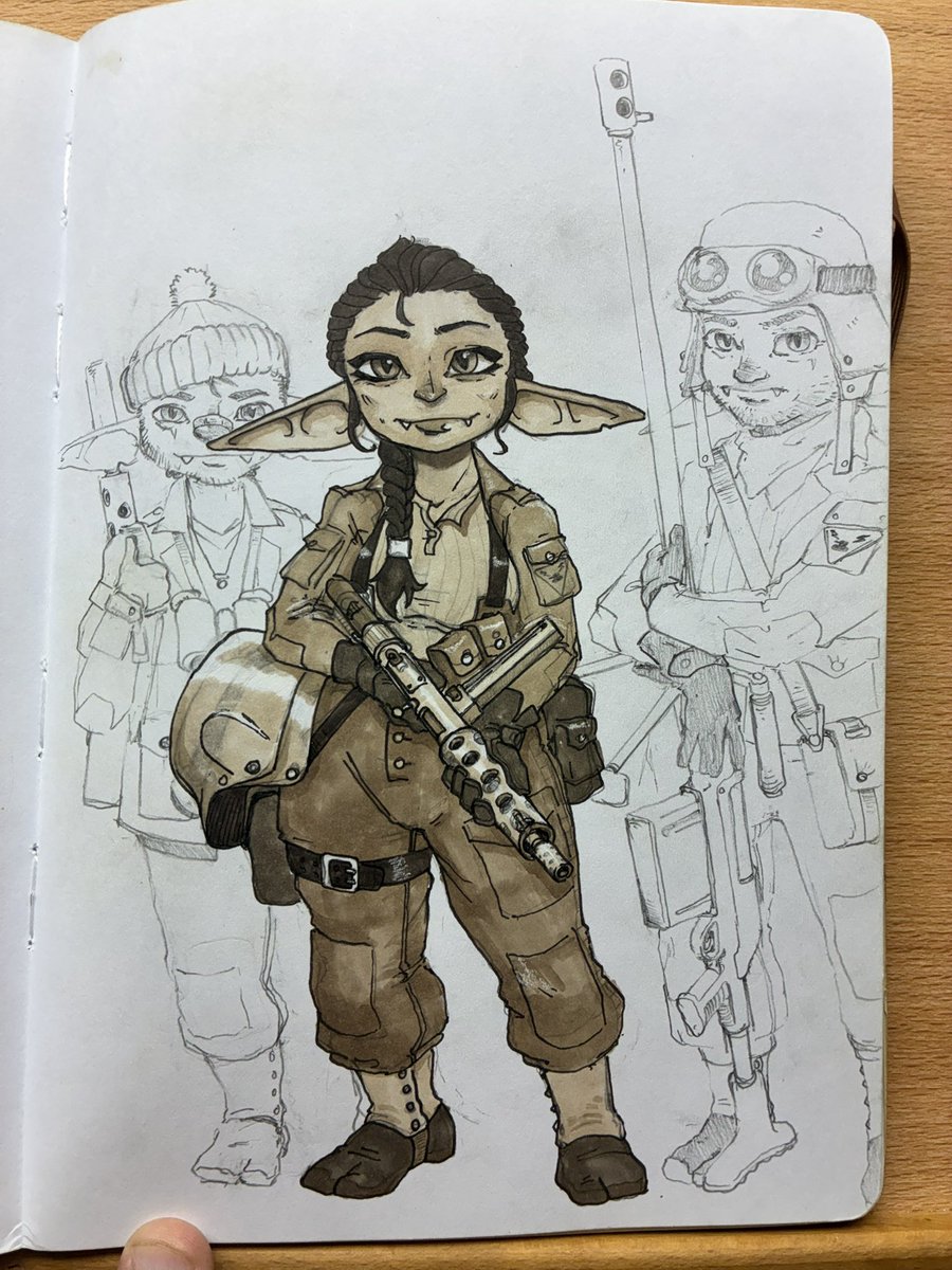 KrypTanko's tweet photo. Trying out some new “warm grey” markers I bought. Seems to be more brown to me than grey. https://t.co/OI1kZPz05Q