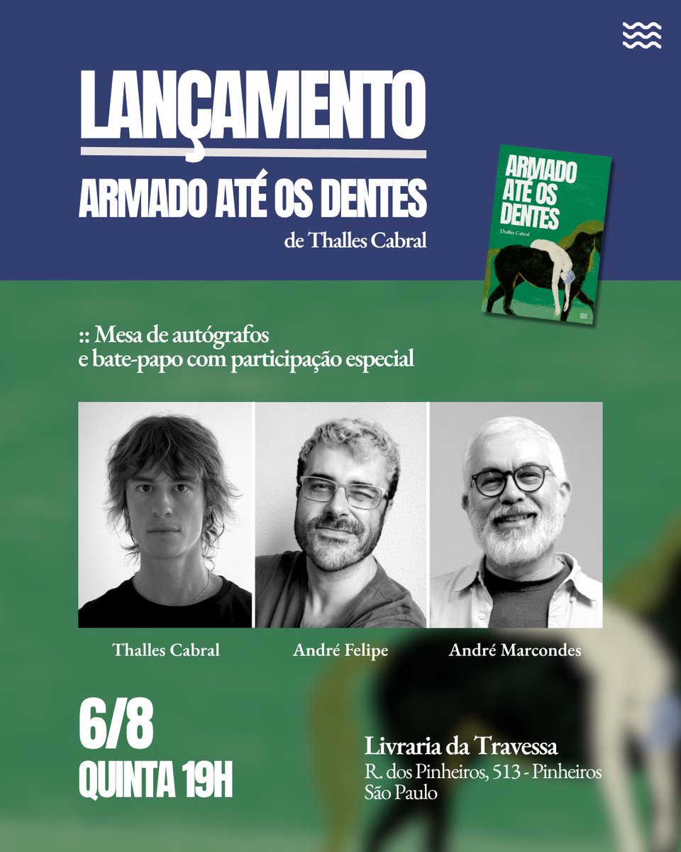 thalles_cabral's tweet photo. agora sim, são paulo
o lançamento oficial do meu livro
Armado até os Dentes https://t.co/hlkSZJLtFT