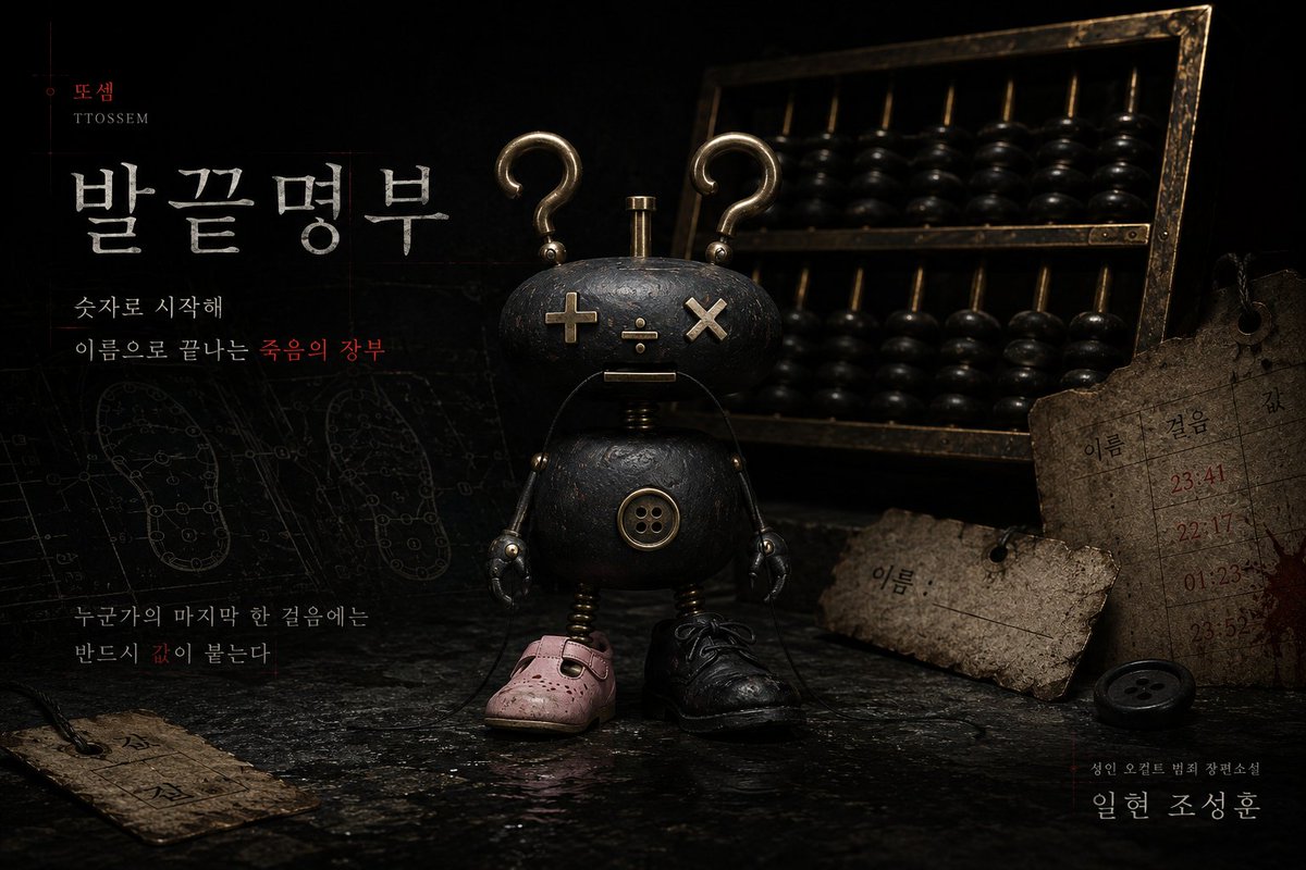 seamancsh's tweet photo. 당신이 미룬 마지막 한 걸음,
누가 대신 걸었는가?

죽은 사람의 신발에는
마지막 순간이 남는다.

현대 도시형 오컬트 범죄 스릴러 《발끝명부》

공식 홈페이지 공개.
https://t.co/6Xm5Ads59J

#발끝명부 #일현조성훈 #부크크 https://t.co/KSJvHv8pUc