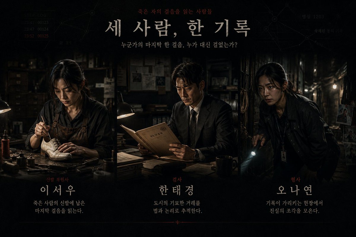 seamancsh's tweet photo. 당신이 미룬 마지막 한 걸음,
누가 대신 걸었는가?

죽은 사람의 신발에는
마지막 순간이 남는다.

현대 도시형 오컬트 범죄 스릴러 《발끝명부》

공식 홈페이지 공개.
https://t.co/6Xm5Ads59J

#발끝명부 #일현조성훈 #부크크 https://t.co/KSJvHv8pUc