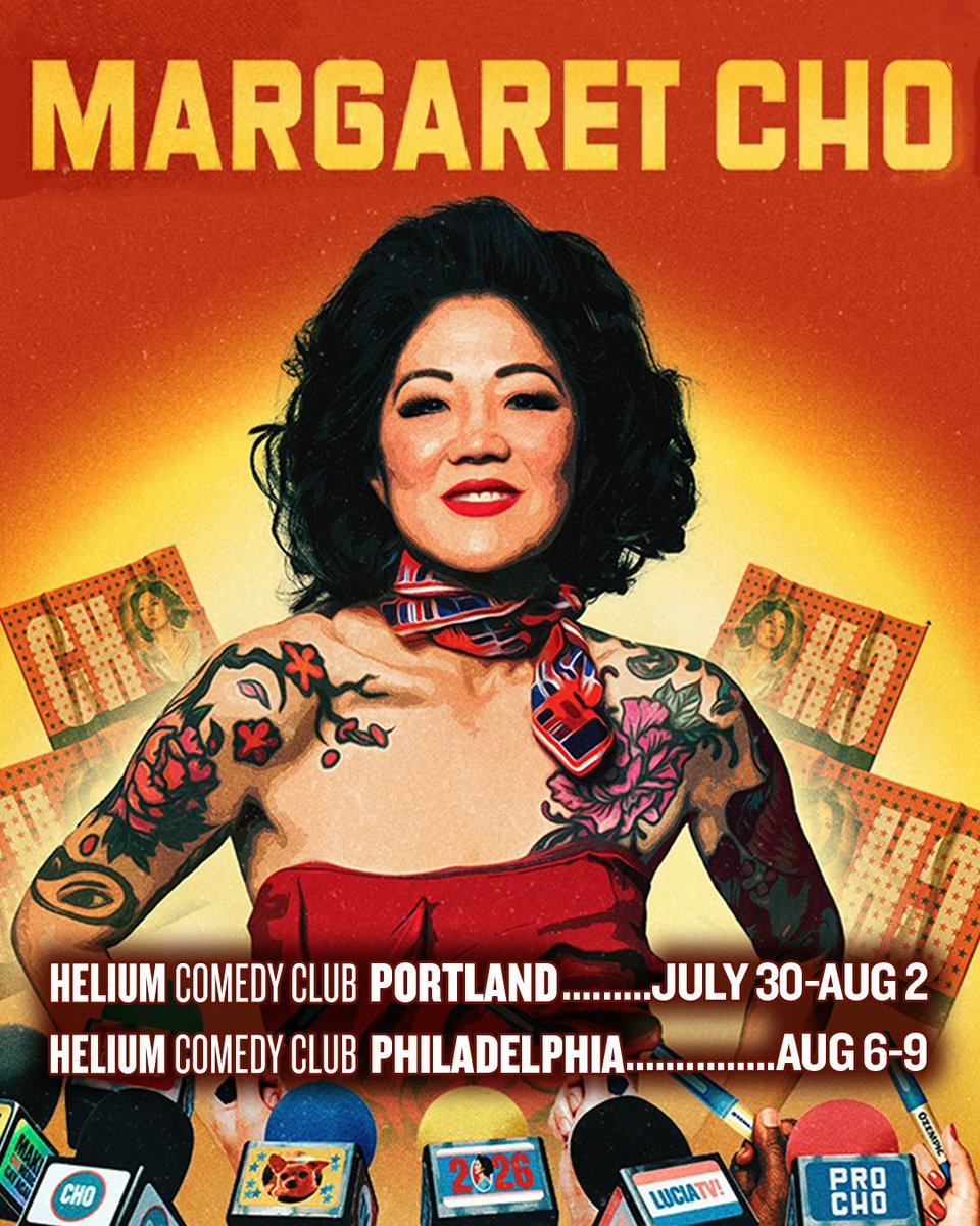 HeliumComedyPdx's tweet photo. Margaret Cho is coming to your city! 💫 Don't miss out!

-----------------

🗓️ July 30-Aug 2
Portland, OR

🗓️ Aug 6-9
Philadelphia, PA https://t.co/xuW49UdHJl