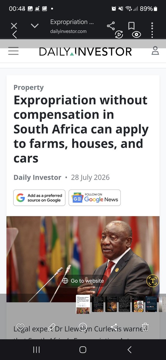 PieterMarx1982's tweet photo. How will this make you feel? 

Please like ❤️, share 🔄, and repost 📢 to help spread this message. God bless!

### *Empty Fields*

2026. The letter arrived on a Tuesday.

Marius got the notice for the farm his family had worked for 4 generations outside Stellenbosch. Expropriation without compensation. Farms, houses, even vehicles were listed in the new Act. The reason given was "public interest." The appeal took 11 months. He lost.

First went the land. The bank called the loan the same week. Then the equipment was auctioned. Neighbors he’d known for 30 years looked away at the shops. Some helped move boxes. Most didn’t.

His daughter Elize lost her job at the co-op. The insurance for the house lapsed. Then there was the break-in. Nothing the police could do, they said. "Case number only." 

Within 18 months they were in a 2-room flat in town. The peach trees were cut down. The title deed was gone. The savings were gone. The community that used to have braais and help each other with harvest was fractured. Some left the country. Some stayed and kept quiet.

At night Marius would sit and listen to the traffic instead of crickets. "We built this," he’d say. "And now we have nothing." Elize would just hold his hand.

The worst part wasn’t losing the farm. It was the feeling that no one was coming to stop it, and that speaking about it made people call you the problem.

---

This kind of story reflects the fear a lot of people feel right now around land policy, crime, and the future.
