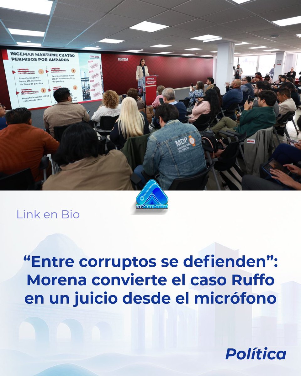 aypmultimedios's tweet photo. Ariadna Montiel llamó “corruptos” y “malhechores” a quienes respaldan a Ruffo. 

El PAN ya lo declaró preso político. https://t.co/1gaEyaJGdY
