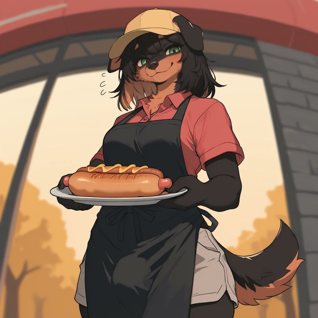 nuzzlmerp's tweet photo. New Exclusive Character!

Wendy - Futa dog girl working out of a food truck with a complicated past!

Link to the scenario: https://t.co/GsgKO2OkaI

By: Noxalis
#FurryAI #anthroai https://t.co/SltQThbTAl