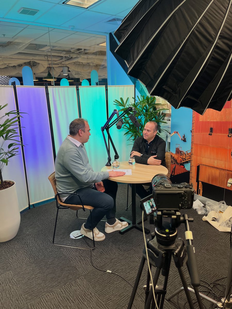 dsirokyai's tweet photo. Excited to be on set today, talking about what really runs AI - and how we turn the fear and uncertainty around it into real-world deployments that deliver. Stay tuned, I’ll be posting these conversations soon. https://t.co/QwXZHxLMHm
