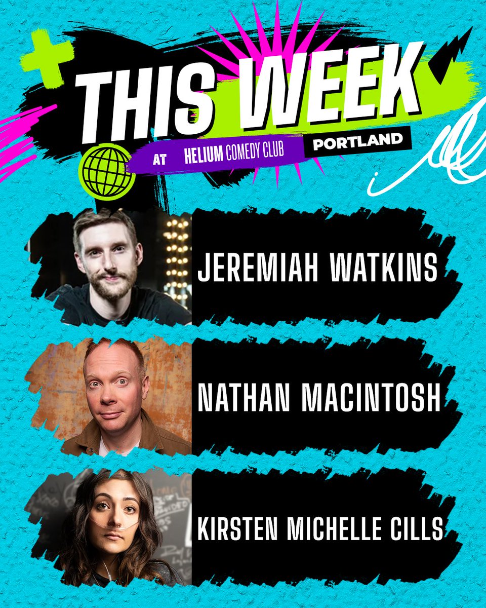 HeliumComedyPdx's tweet photo. This Week at Helium | Funniest, Suzie Toot, Nathan Macintosh, Modi, Jeremiah Watkins, Sarper Guven, Tommy Brennan, Kirsten Michelle Cills, + Margaret Cho! 
Get your tickets now: https://t.co/zuwU6OCG02 https://t.co/YANfaXcV8Q