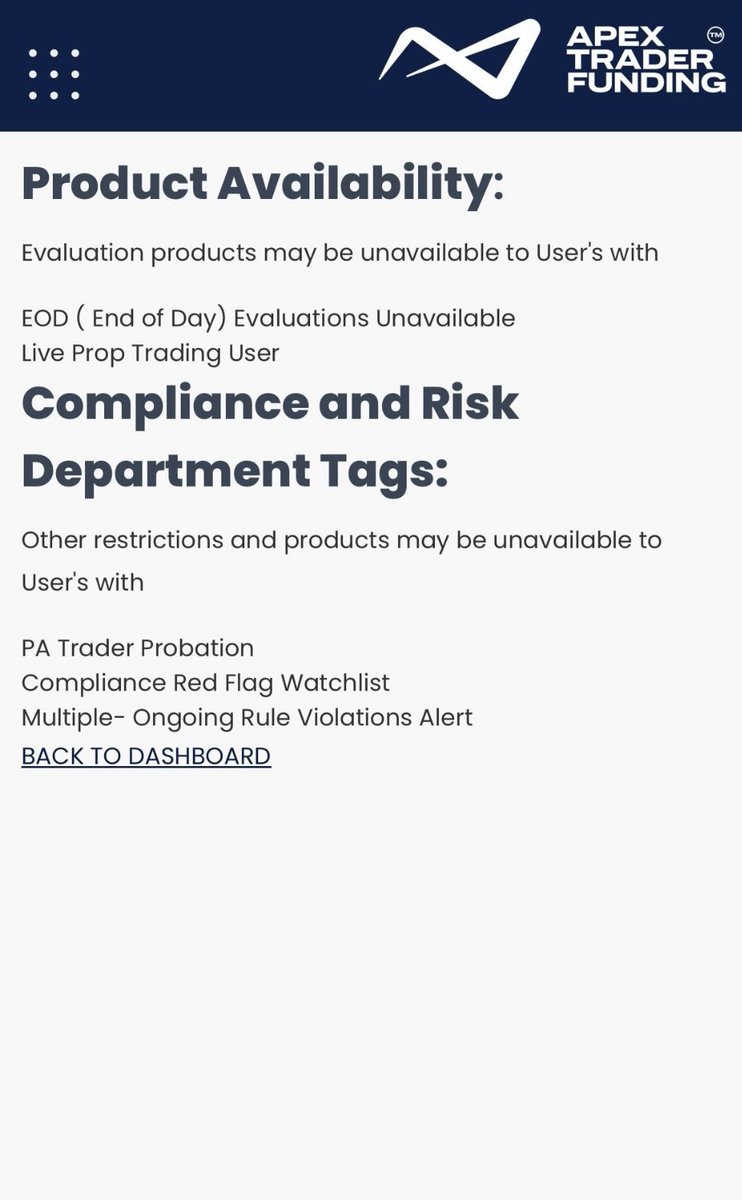 Adrianxwallst's tweet photo. Is this the end of the Prop Futures trading? @ApexTradeFund banned me supposedly because I created another profile, which is completely false; there's no proof, nothing. They waited exactly the 5th day minimum, the day of payment, to tell me I was banned for fraud. #props #apex https://t.co/19krKR8wOh