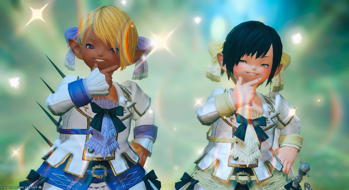 sasabon15's tweet photo. おはようございます
おそろい！
#FF14 #おはララ https://t.co/AQEQ3fq8JP