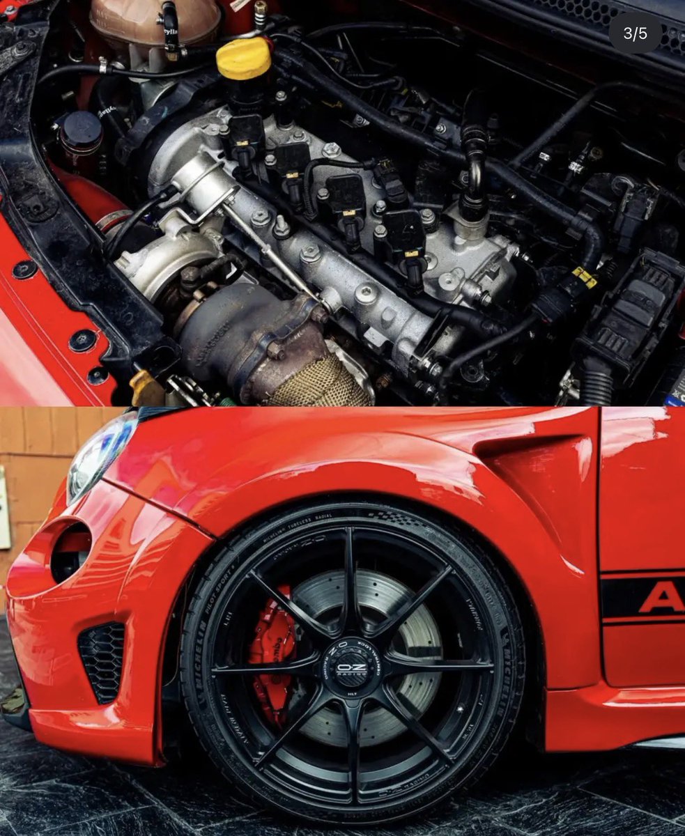 Abi_nt's tweet photo. Antes que nada, quiero aclarar, amo este auto, me encanta el Abarth, y cuando lo tuve, no paraba de mirar este que calculo yo, debe ser el más famoso en argentina.

Dicho esto, esta subasta la voy a seguir muy muy MUY de cerca, “Por qué?”, la subasta tiene reserva, por lo que intuyo que el dueño tiene un valor predefinido, lo que me lleva a lo siguiente:

Cuál es el valor para una unidad así de modificada? 🤔

Mi opinión personal es que los agregados por más calidad que tengan o lo bien configurado que esten, no suma el valor a un vehículo. 

(Me llegaron a decir en un momento que el valor que pretendían por este auto con los agregados y todo está MUY PERO MUY por encima del valor racional de una unidad así)

REITERO, este auto en particular ME ENCANTA, pero sería muy chistoso que estén pretendiendo más de 25/26k USD (creo que es un montón igual) que creo que podría llegar a valer una unidad así de toqueteada y con sus ya largos 80mil km (80mil km enfierrado)

No me maten 🙏🏽🫠