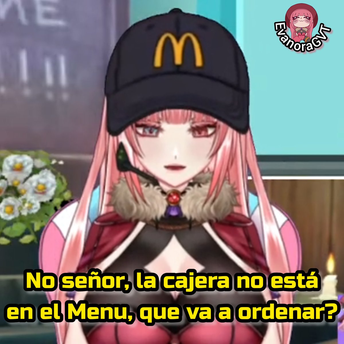 EvanoraGVT's tweet photo. El cliente siempre tiene la RAZÓN, excepto cuando me quiere en su Menu‼️ Cuál es su Orden 📝 🍔❓

#vtuber https://t.co/CgomLGOHt6