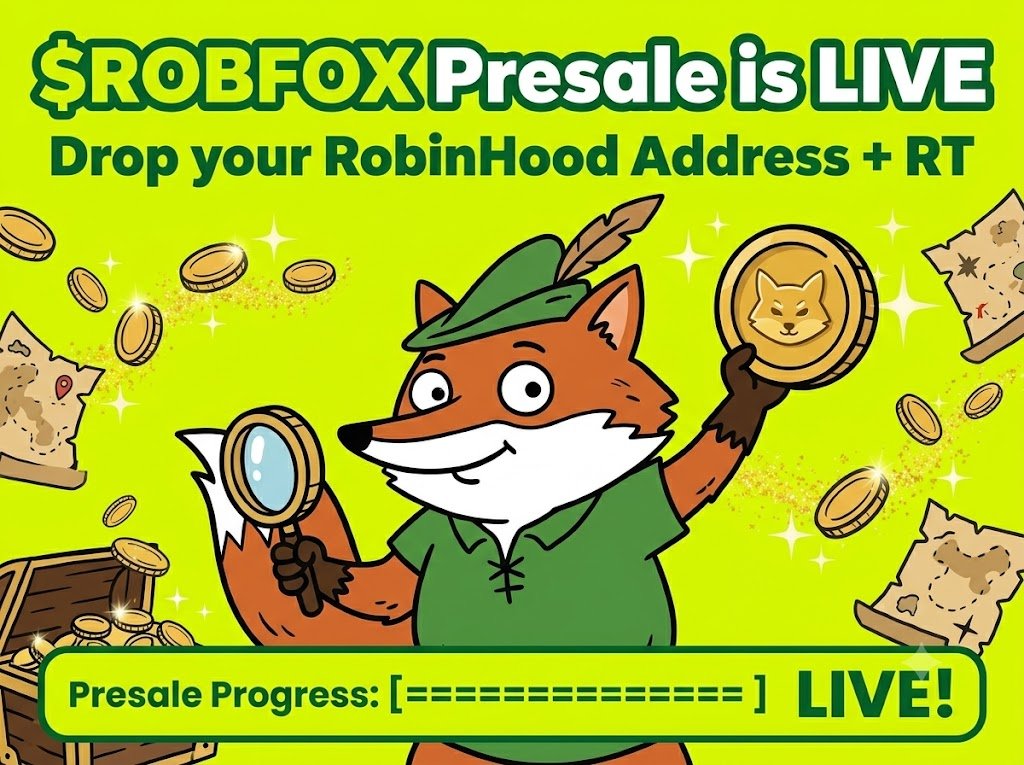 RobinFox_'s tweet photo. 🚨 $ROBFOX PRESALE IS LIVE 🚨 (Launch this week)

To Buy $ROBFOX, Send #ETH to 👇
0xD48B5e6b7101a2dd212F16821f30991Ce581d056

🦊 Min buy 0.01 $ETH || Price: 1 $ETH = 100M $ROBFOX
🦊 Get your coins in 5 minutes ⏰ (On RobinHood)

Drop your wallet + RT ♻️ = 75,000 $ROBFOX 🪂 https://t.co/qK1ax4TDUJ