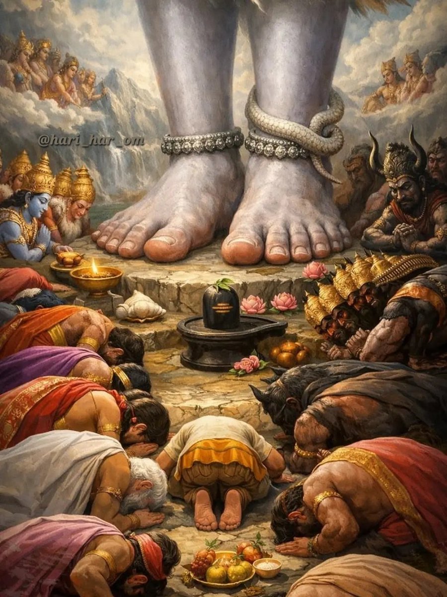 hari_har_om's tweet photo. गुरु पूर्णिमा विशेष🚩

वन्दे देव उमापतिम् सुरगुरुम् वंदे जगत कारणम 

श्रावण के शुरू में जानो

महादेव सुर गुरु हैं तो बृहस्पति को देव गुरु क्यों कहा जाता है ❓

गुरु शरीर की नहीं उसमें गुरु तत्व की महिमा है, सनातन परम्परा में शिव, गुरु तत्त्व के आदि स्रोत हैं। 

कमेंट में विवरण https://t.co/2IT1Duzl1N