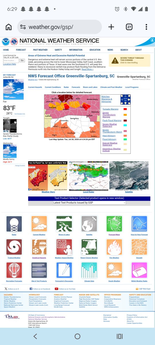 NCJOEGAMING's tweet photo. Asheville NC Is under a Tornado Warning right now and I'm under a Severe Thunderstorm Warning! https://t.co/FnQlyQwC0g
