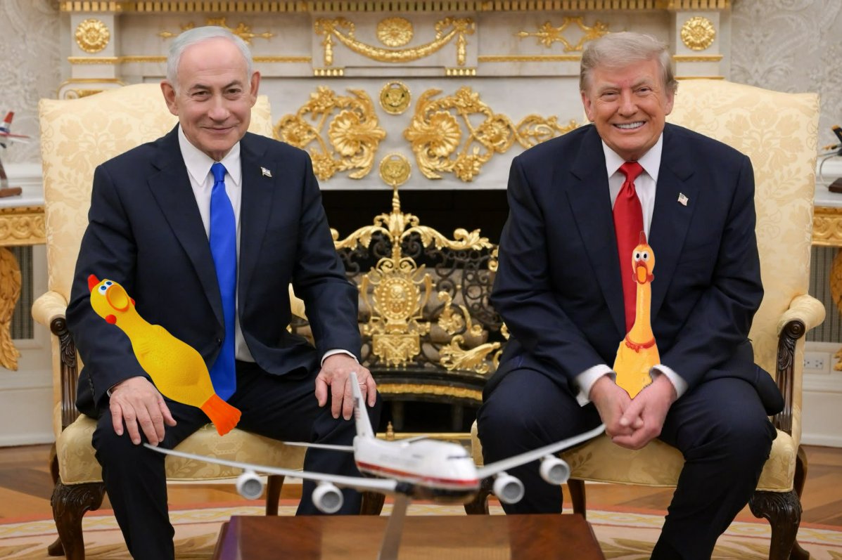 squeezydave's tweet photo. @netanyahu lotta squeezing going on here https://t.co/KyyiL85ohT