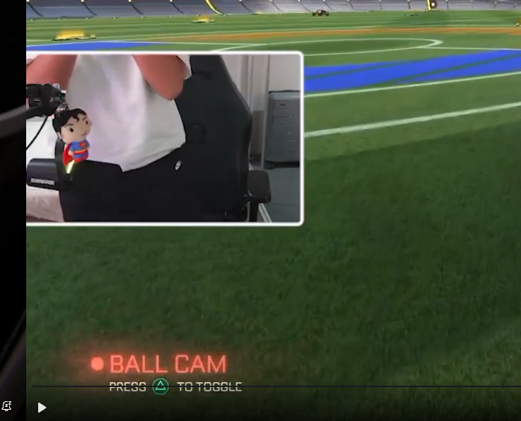 zavidzn's tweet photo. This shit fake asf. 
0 delay on goal explosion on a 201 kph shot. 

Its faked with plugins like https://t.co/PFijdjIotd where you can jump into a replay and score a shot you failed. You press a button on your controller and you control the car. keyboard -> controller controls. https://t.co/MCImAHLffS