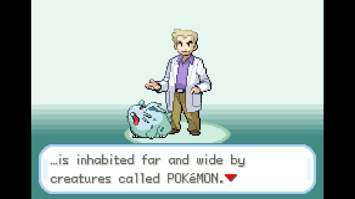 NormalGutzz's tweet photo. Was testing the sprites in-game and this screenshot is funny + sneak peak at nidoran https://t.co/cHaFrFZlkh